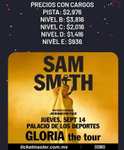 Código Venta Fans Sam Smith México - Ticketmaster