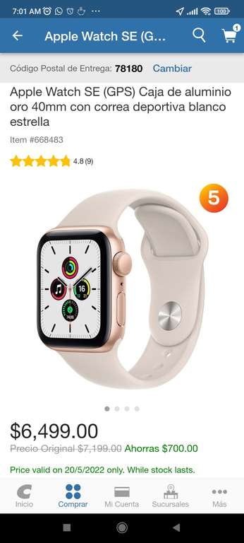 Costco + HSBC (Paypal): Apple Watch SE 40MM