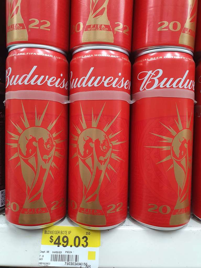 Bodega Aurrera: Cerveza Budweiser Six
