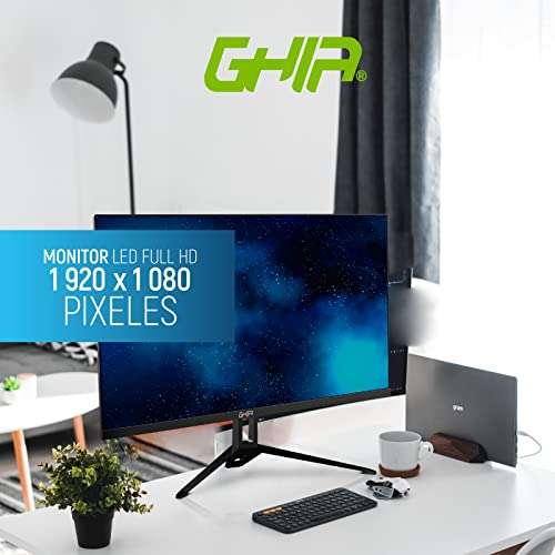 Amazon: GHIA Monitor 21.5" Pulgadas MG2221. LED, Panel VA, Resolución Full HD