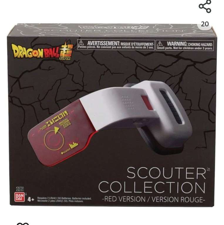 Amazon: Bandai America - Colección Dragonball Super Scouter, versión roja