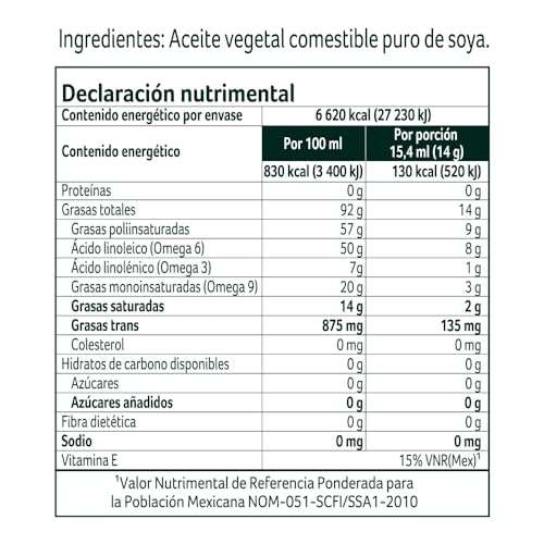 Amazon: Aceite Nutrioli Puro De Soya de 850 ml esta en $36.96 con CANCELA Y AHORRA