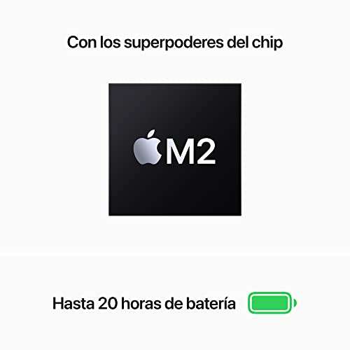 Amazon: MacBook Pro con Chip M2 Pantalla Retina de 13 Pulgadas, 8GB - 256 GB, TouchBar, Gris Espacial