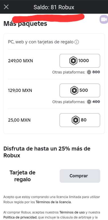 80 Robux gratis en Galaxy Store, solo en CDMX | Promodescuentos