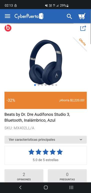 CyberPuerta: Beats by Dr. Dre Audífonos Studio 3, Bluetooth
