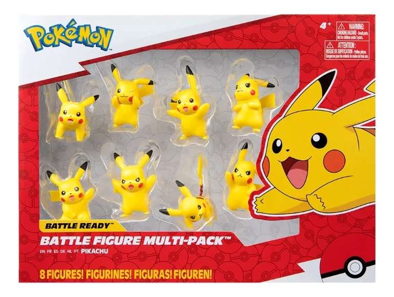Walmart: Figura Pokémon 8 Pack Pikachu de 3 Pulgadas
