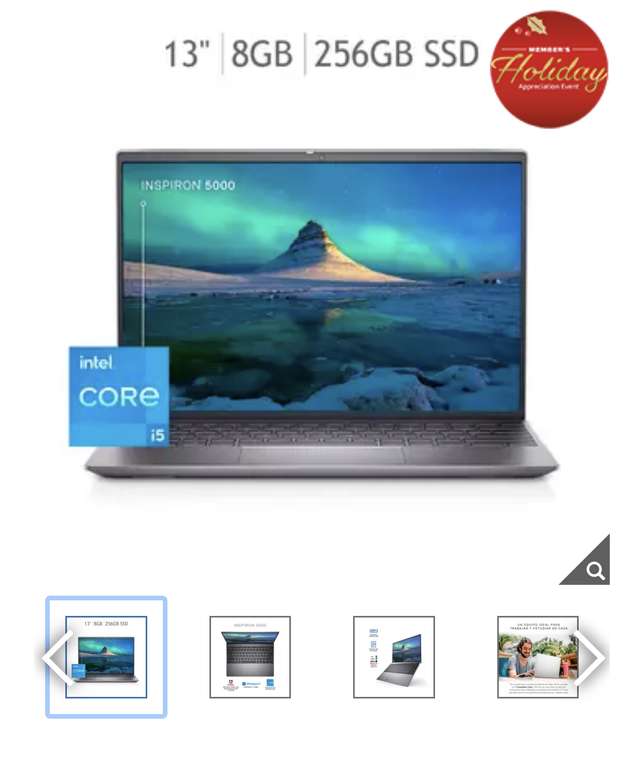 Costco: Dell Laptop Inspiron 13.3" 11th Gen Intel Core i5