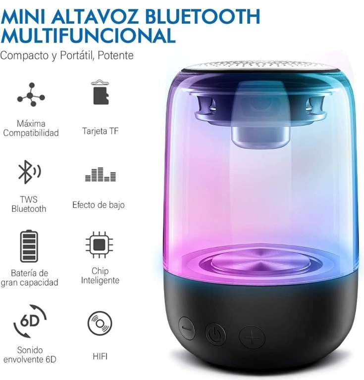 Amazon: Bocina Bluetooth 5.0 portátil | Envío gratis con Prime