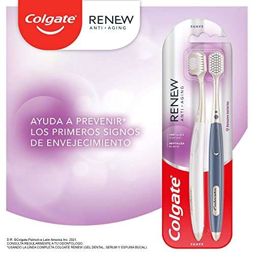 Amazon: Cepillo Dental Colgate Renew 2 piezas| envío gratis con Prime