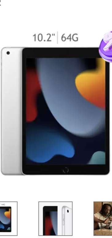 Costco: Apple iPad 10.2" Wi-Fi 64GB Plata (9ª Generación)