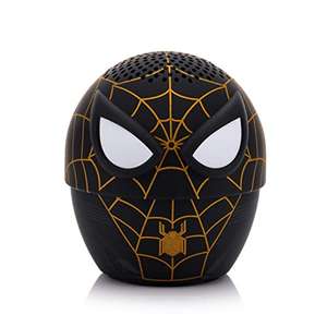 Amazon: Bitty Boomers Spider-Man - Traje Negro y Dorado - Mini Altavoz Bluetooth , La de Black Panther $304