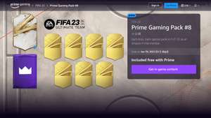 Prime Gaming: Pack 8 / Fifa 23 Ultimate Team