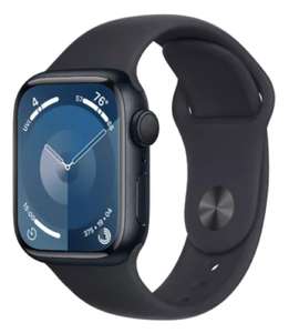 Mercado Libre: Apple Watch Series 9 GPS • Caja de aluminio color medianoche de 45 mm • Correa deportiva - $6,380 con BBVA. $6,399 Santander