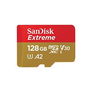 Amazon: SanDisk 128GB Extreme microSDXC UHS-I Memory Card with Adapter | envío gratis con Prime