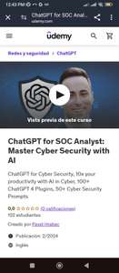 Udemy: ChatGPT for SOC Analyst: Master Cyber Security with AI