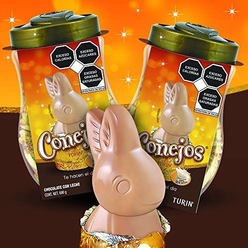 Amazon: 2 x 1¹½ Chocolates Conejos Turín Tubo con 30 piezas, 20g cada conejo. 600g