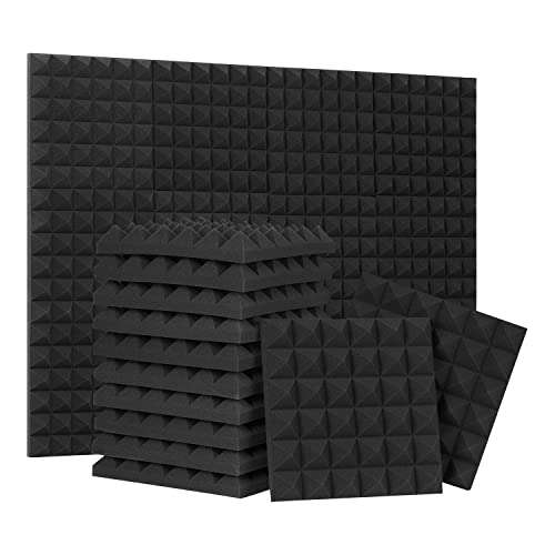 Amazon: Paneles De Absorción De Sonido, 12 Piezas De Espuma Acústica De Sonido 30x30x5cm, precio aplicando cupón de vendedor.