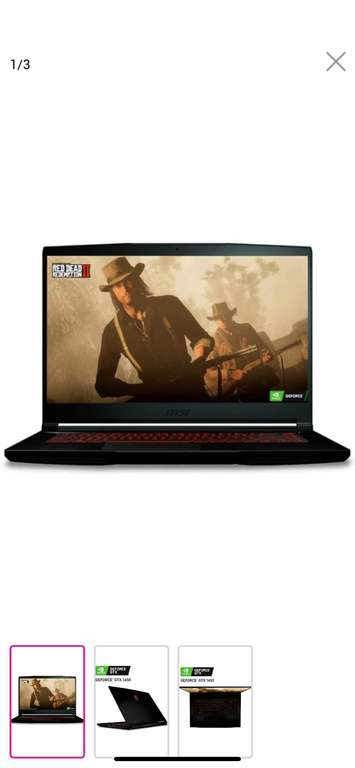 Liverpool: Laptop MSI 10SCXR-222-16-V2 15.6 pulgadas Full HD NVIDIA GeForce GTX 1650 Intel Core i5 16 GB RAM 1 TB HDD 256 GB SSD