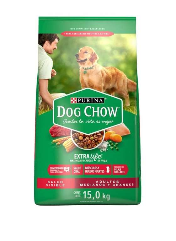HEB | Purina Dog chow 15kg $427 con cupón