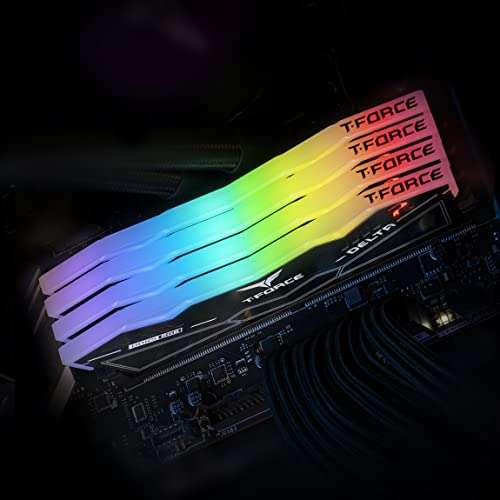 Amazon: TEAMGROUP T-Force Delta RGB DDR5 Ram 32GB (2x16GB) 6800MHz PC5-54400 CL34 XMP