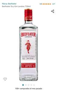 Amazon: Beefeater Dry Gin Londres 750ml