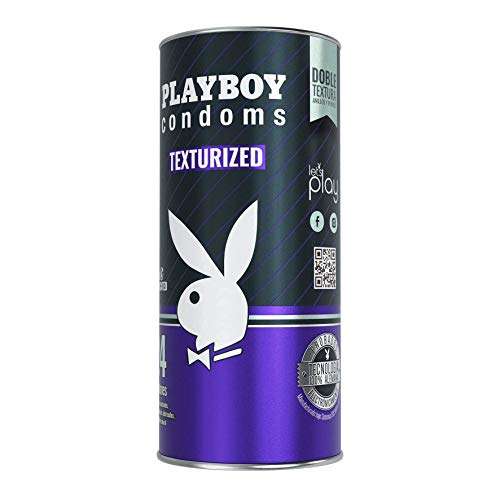 Amazon: Playboy condones texturizados, Lata con 24 Preservativos 3 en 1