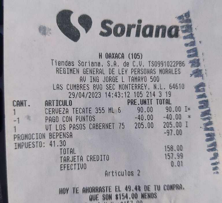 Soriana Hiper: Sucursal Oaxaca Vino Tinto Los pasos Septima Cabernet Sauvignon 750 ml