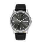 Amazon: Reloj Armani Exchange AX1735 Banks de piel en color negro para caballero