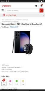 Elektra - Samsung Galaxy S23 Ultra 512 GB + 12GB RAM + Smartwatch Genérico