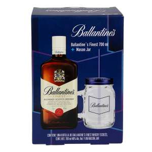 Chedraui: Whisky Ballenitnes con jarra para la avena con fruta
