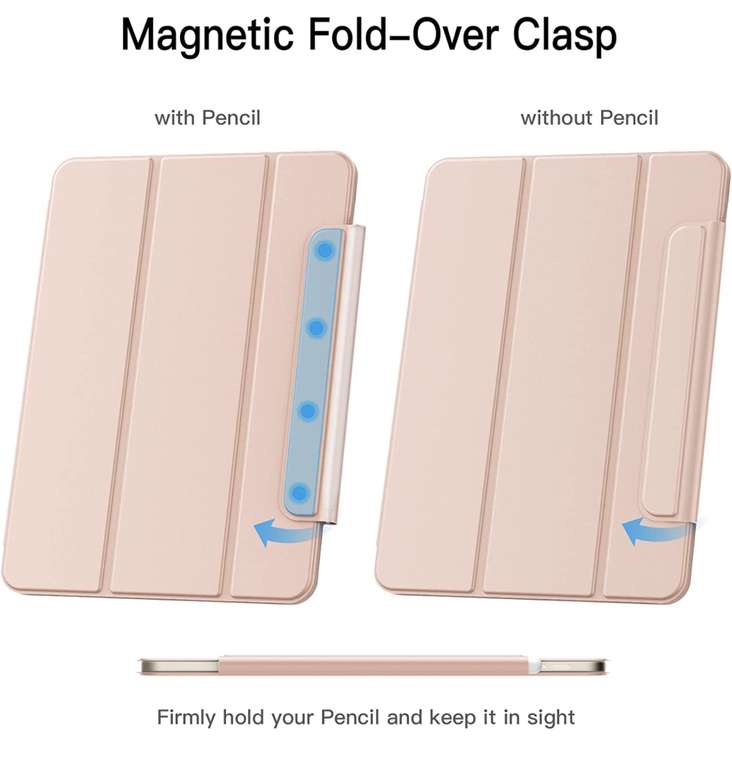 Amazon: JETech Funda Magnética estilo Smart Folio para iPad Air 5/4 (10,9-Pulgadas, 2022/2020 Modelo, 5.ª/4.ª Generación)