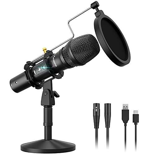 Amazon - Micrófono Vocal Dinámico USB/XLR, MAONO HD300T