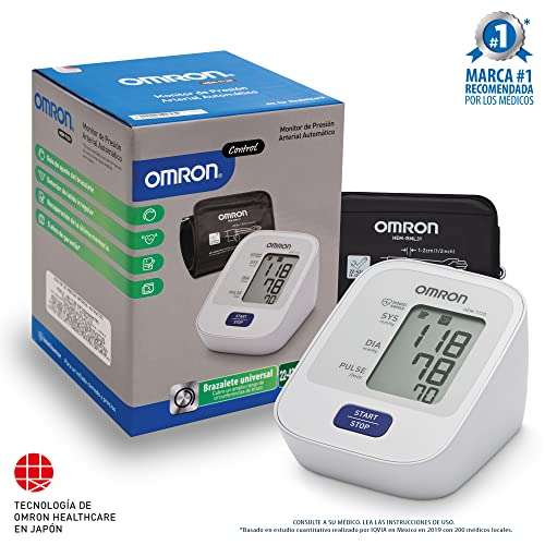 Amazon: OMRON Monitor de presión arterial de brazo. HEM-7120