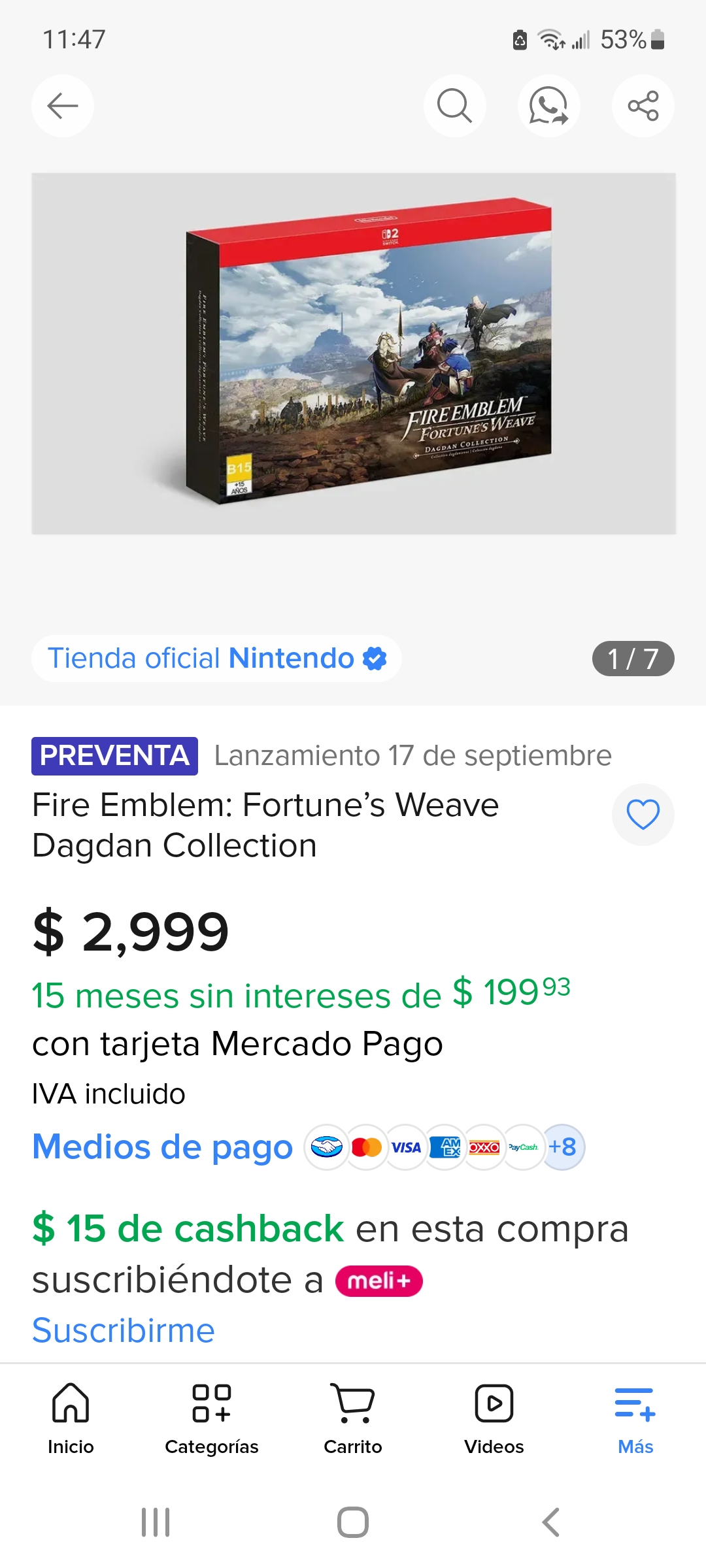 Mercado Libre: Fire Emblem: Fortune’s Weave Dagdan Collection switch 2