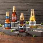 Amazon: Cerveza Modelo Premium Pack 12 Botellas de 355ml, con Modelo Especial, Ámbar, Negra y Trigo