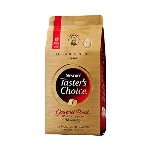 Amazon: Café Tostado y Molido Nescafé Taster’s Choice Americano Roast Bolsa 1kg