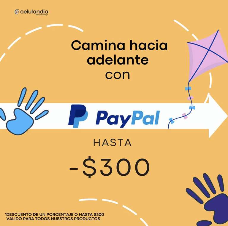 Celulandia: -$300 pagando con PayPal o tarjeta