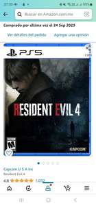 Amazon: Residente evil 4 Remake para PS5 | Precio al momento de pagar