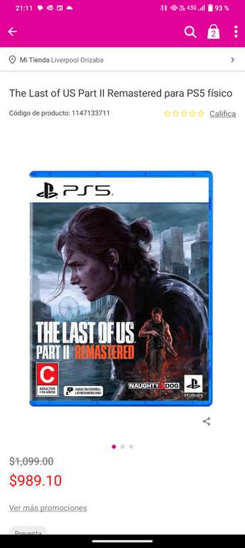 The Last Of US Parte 2 PS5 - Juegos Digitales Mx