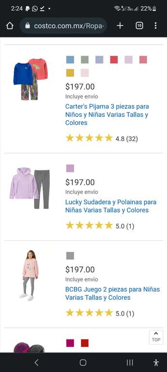 Costco: Pijamas y Ropa para niños y niñas en ultima liquidación varias tallas