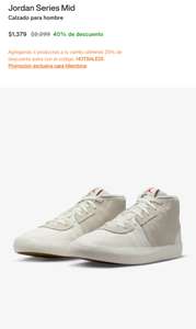 Nike: Jordan Series Mid. Color blanco