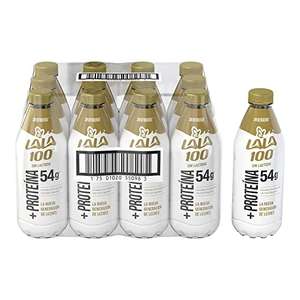 Amazon:Lala 100 Leche más Proteína Sin Lactosa - 12 Piezas con Tapa de 1 Litro