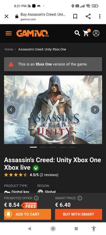 Gamivo: Assassin's Creed Unity Xbox One