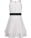 Amazon: Calvin Klein Vestido de Fiesta de Encaje sin Mangas con Lazo Talla 8 $238 ya con envío.