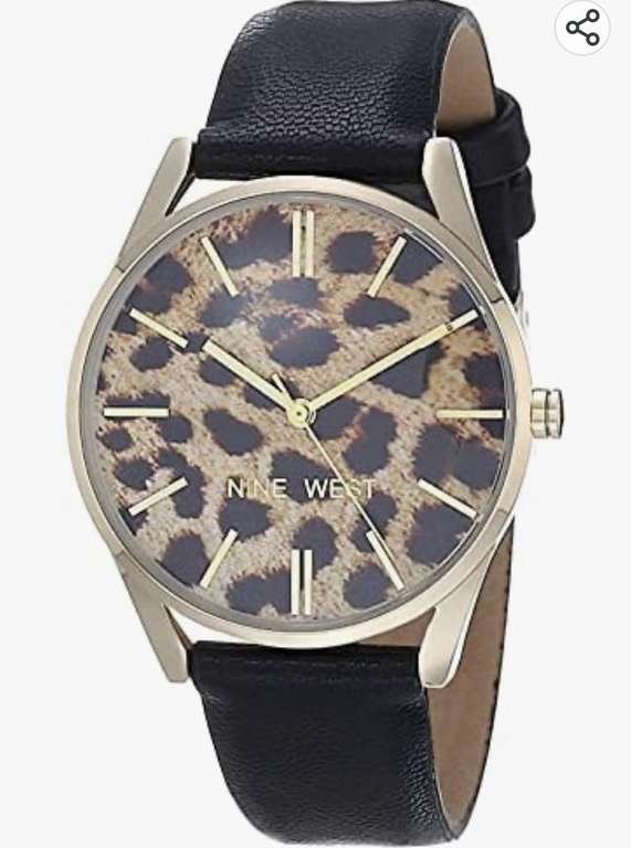 Amazon - Nine West - Reloj para poderlo combinar con la tanga de leopardo