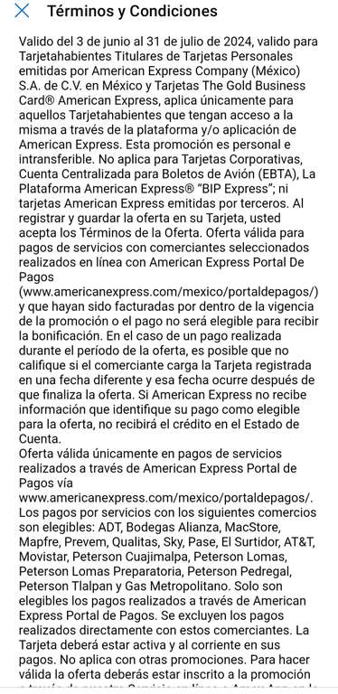 American Express : $500 de bonificación al pagar $2,000 en Portal de Pagos Amex (comercios seleccionados)
