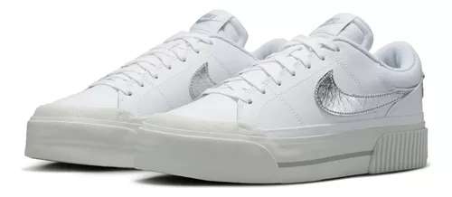 Tenis Nike Court Legacy Lift Mujer - Blanco/Hueso $1379.40 at Mercado Libre  | Promodescuentos