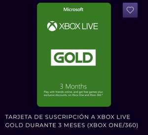 CDkeys: Xbox live gold 3 meses global