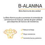 Amazon: Beta Alanina 300 gramos de pura beta alanina polvo 150 porciones -----> "Mínimo Histórico"