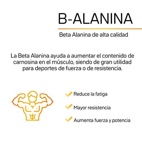 Amazon: Beta Alanina 300 gramos de pura beta alanina polvo 150 porciones -----> "Mínimo Histórico"